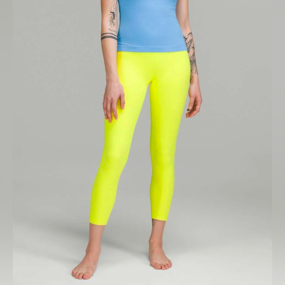 NWT Lululemon Electric Lemon Align Leggings 25 inches